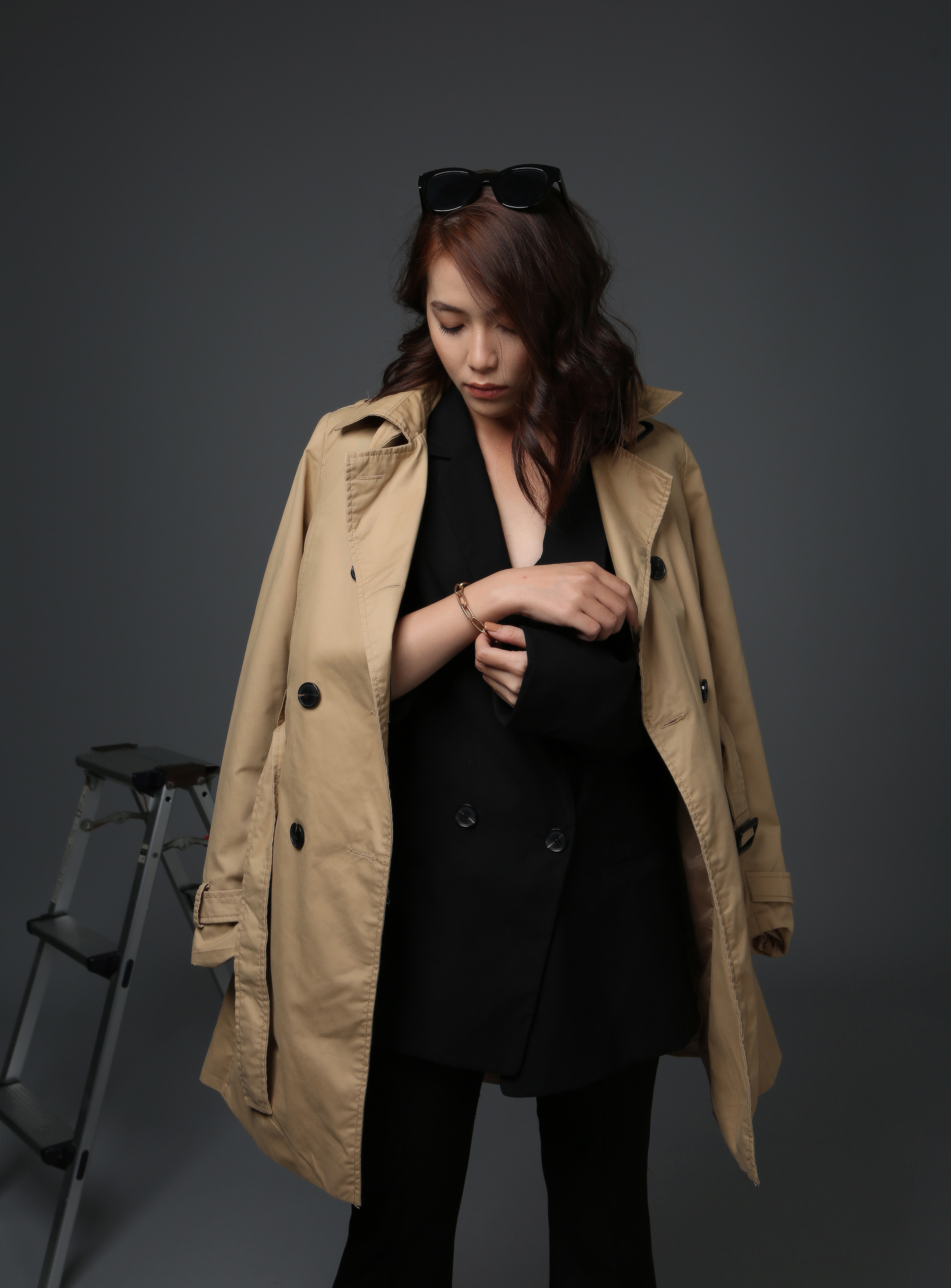 Woman In Brown Coat